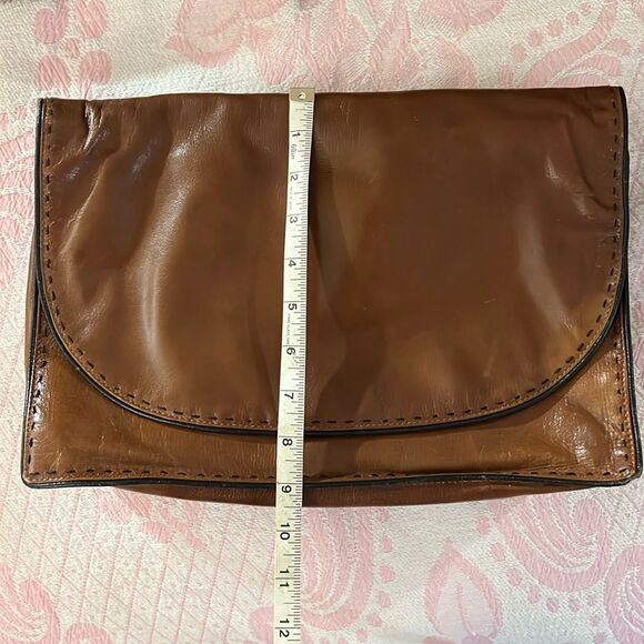 Desmo Clutch Bag | Made in Italy | Imperfection on Back | Measurements in Photos - Picture 4 of 15